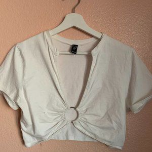 Trendy White Crop Top